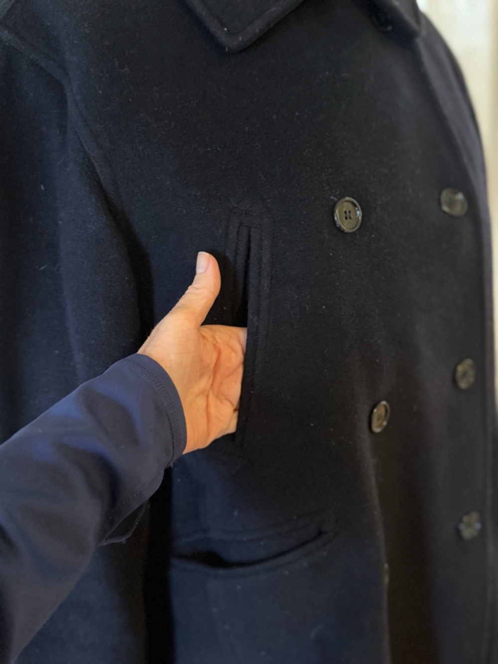 J. Crew Navy Double-Breasted Peacoat - Picture 6 of 10